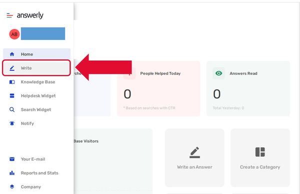 inside answerly dashboard